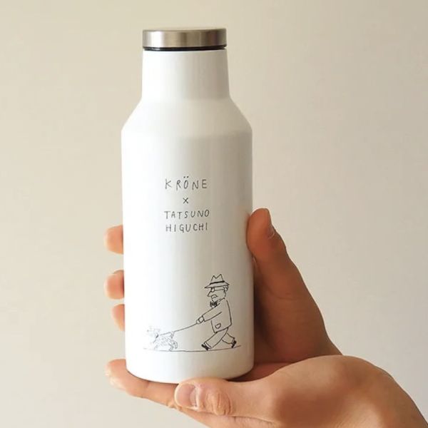KRÖNE聯名 插畫不鏽鋼保溫瓶350ml 