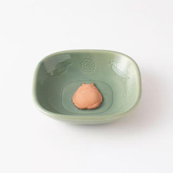 中川政七 瀨戶燒龍貓陶瓷小方盤 