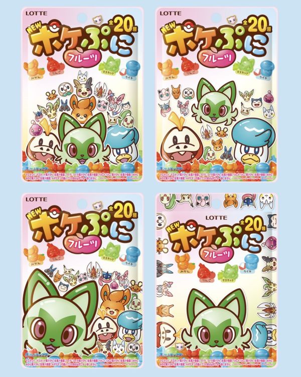 Lotte Pokemon20種造型水果軟糖夾鏈袋 