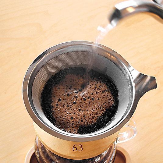 63 雙層不鏽鋼咖啡濾杯組 