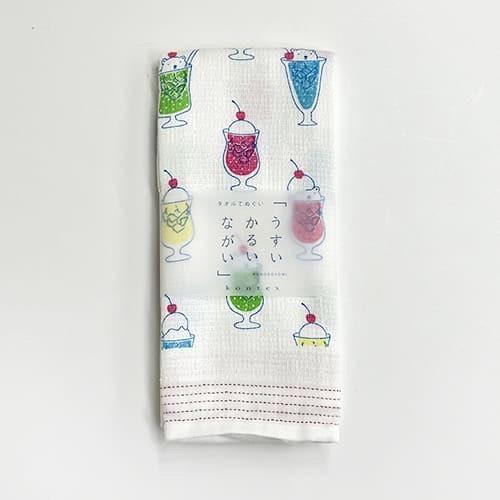 kontex 插圖紗布純棉長巾 