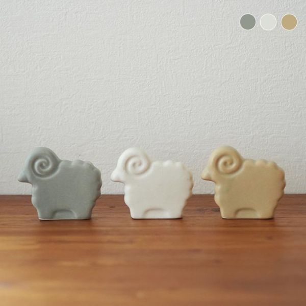 Kamoshika道具店 羊年造型陶瓷擺設 