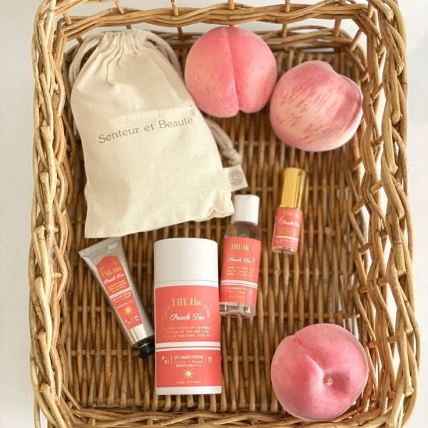 Santal & Beaute 茶香UV護手霜/淡香水(蜜桃) 