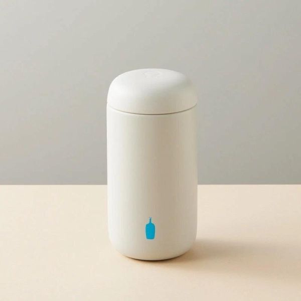 Fellow x 藍瓶 陶瓷塗層磨砂真空保溫瓶350ml(白) 
