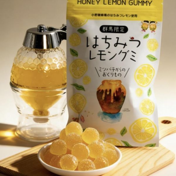 小野養蜂場 群馬限定蜂蜜檸檬軟糖夾鏈袋 