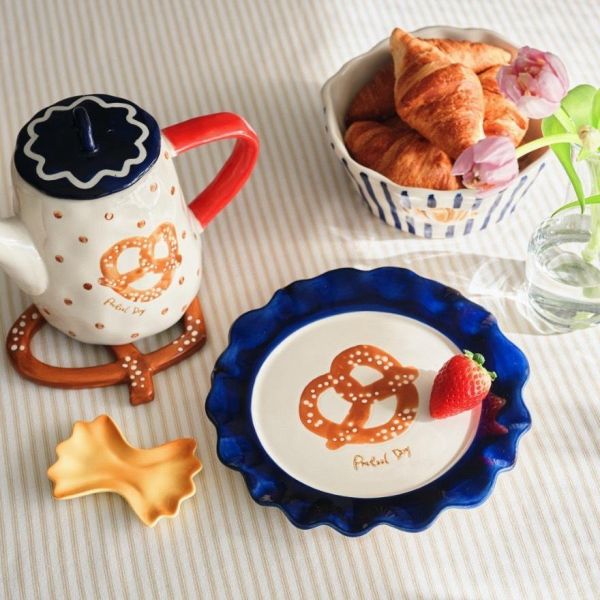 Afternoon Tea 椒鹽蝴蝶餅乾造型陶瓷隔熱墊 