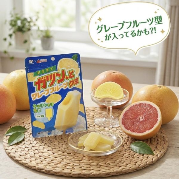 **預購**Fujiya Akagi 葡萄柚味冰棒造型軟糖 