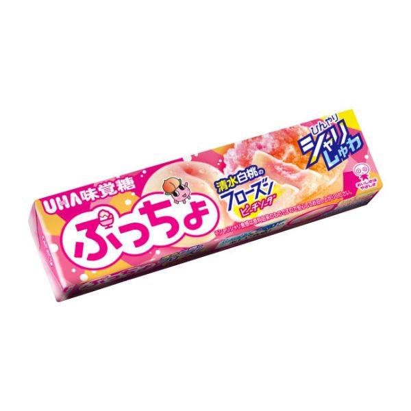 **預購** UHA味覺糖 清水白桃蘇打果肉噗啾軟糖 