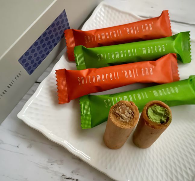 shizumoroll 靜岡茶抹茶&焙茶蛋捲 