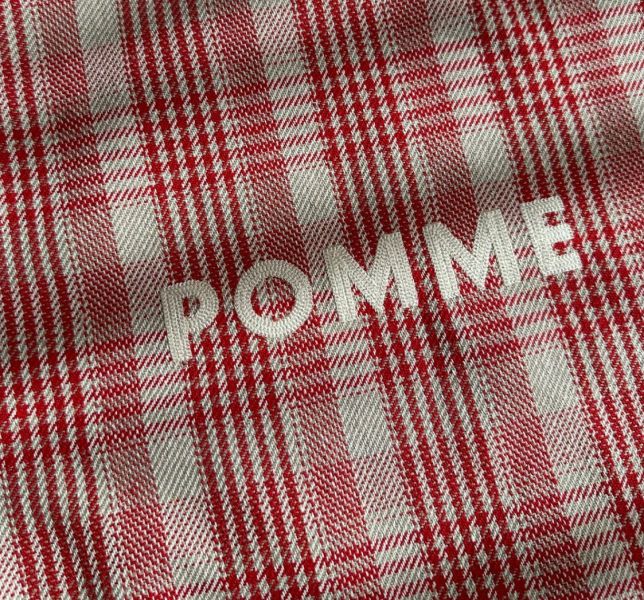 Heming's 字母編織刺繡格紋手提袋 