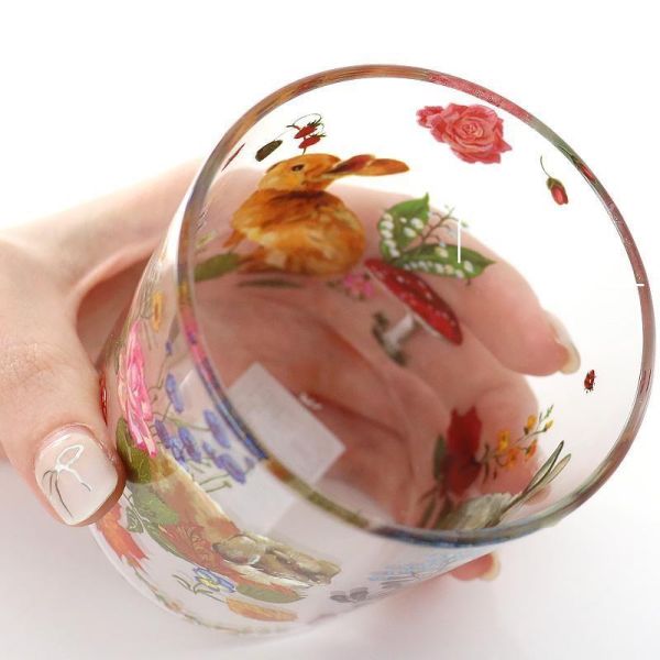 Nathalie Lete 花朵耐熱玻璃杯 