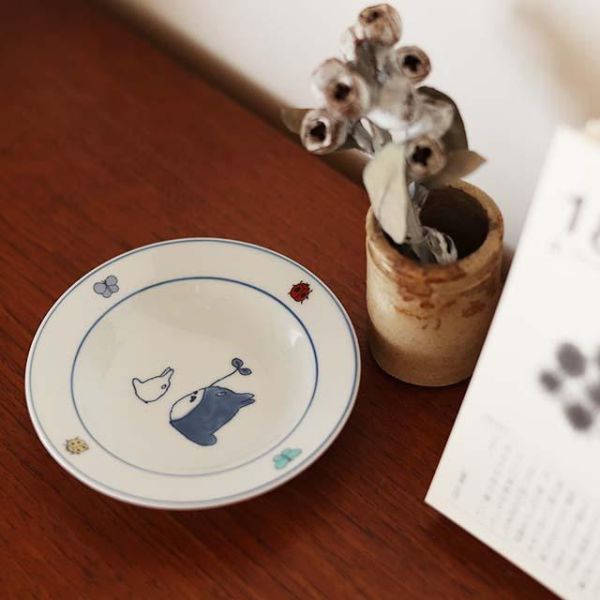 中川政七 有田燒龍貓陶瓷小圓盤 