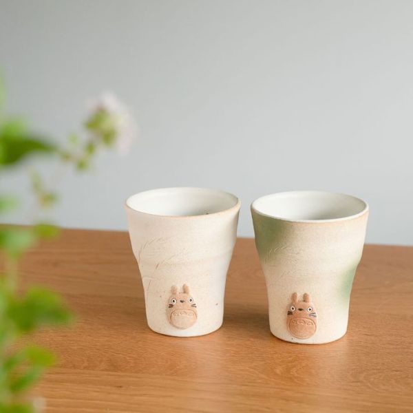TOTORO龍貓 信樂燒明山窯 陶瓷杯 