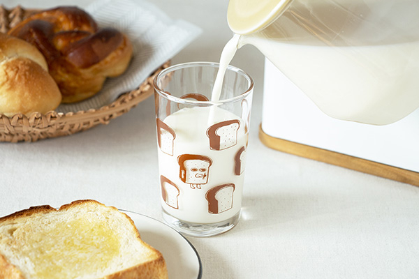 ADERIA 麵包小偷滿版玻璃杯 