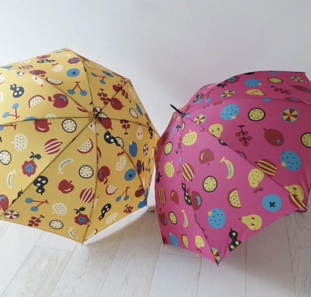 Atsuko Matano 復古水果印花手把折疊傘 