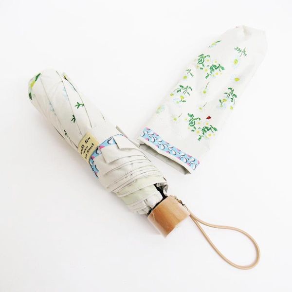 socks appeal X Nathalie Lete 斑比白花晴雨兩用折傘 