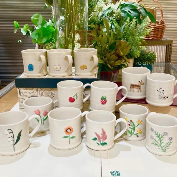 Afternoon Tea 浮雕純白馬克杯 