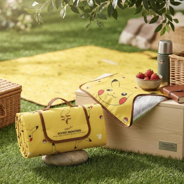 Skater 寶可夢 皮卡丘加厚鋁箔野餐墊 
