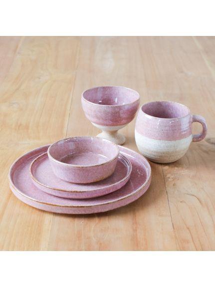 Madu 釉彩素色粉燒製圓盤 