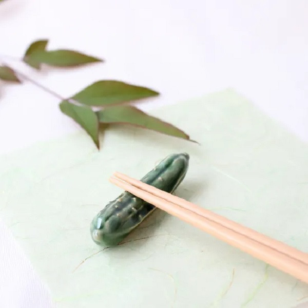 美濃燒蔬果筷架 