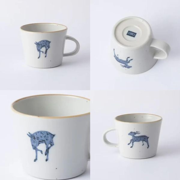 中川政七 瀨戶燒藍動物陶瓷馬克杯 
