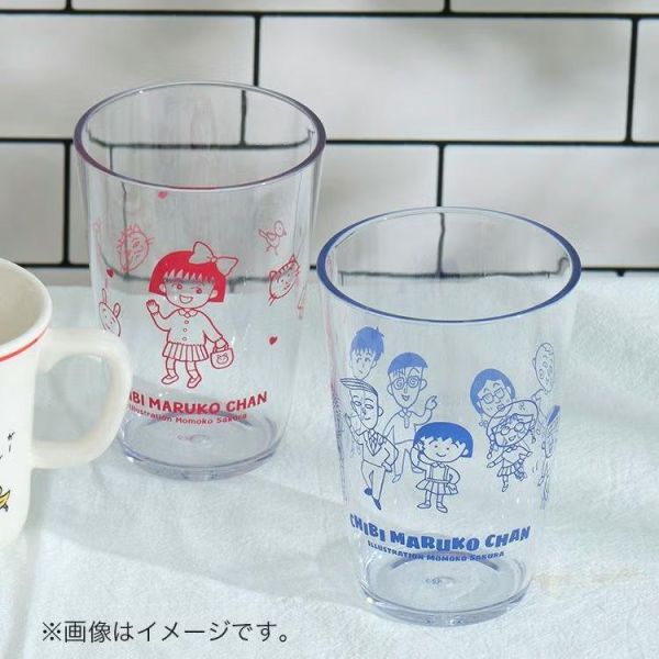 小森樹脂 櫻桃小丸子人物透明水杯 