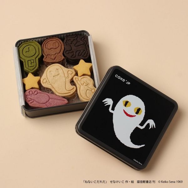 **預購** Cake.JP 是誰還不睡覺?繪本造型餅乾鐵盒 