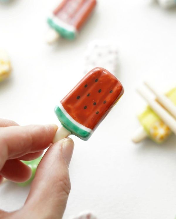 熊谷聰商店 冰棒造型陶瓷筷架 