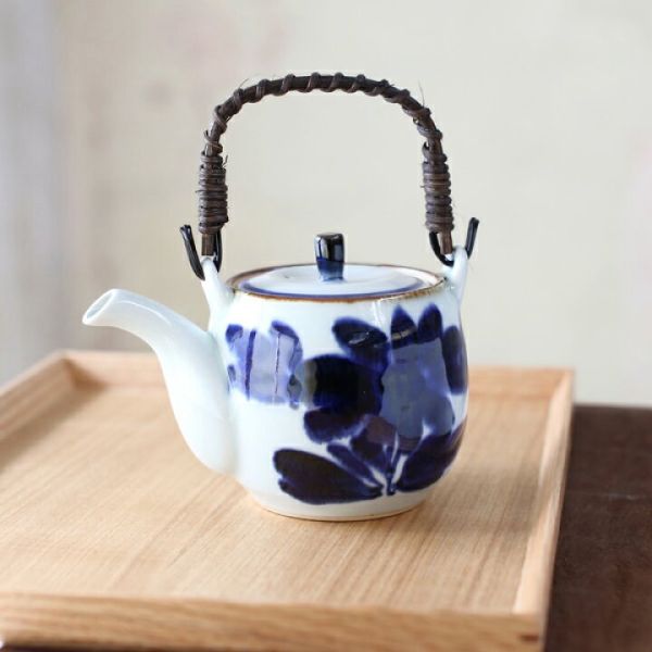 BARBAR  伊呂波藤編手柄陶瓷茶壺 