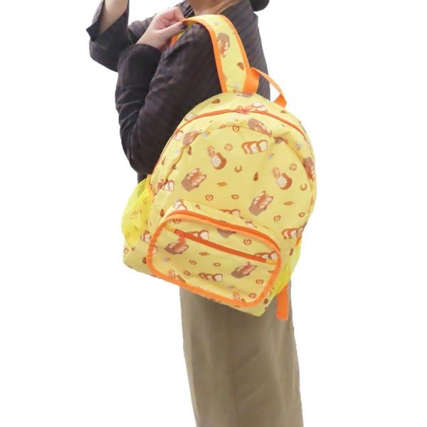 麵包小偷可折疊旅行後背包 