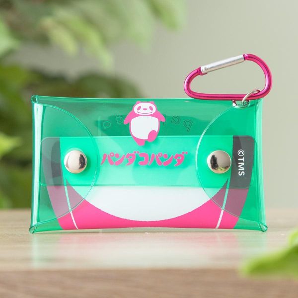 Tms 熊貓家族登山扣透明收納包 