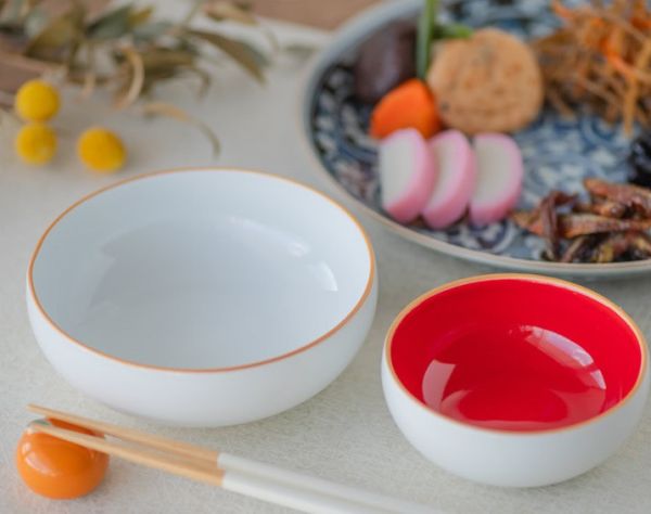 光春窯 椪柑鏡餅造型 陶瓷小碟組 