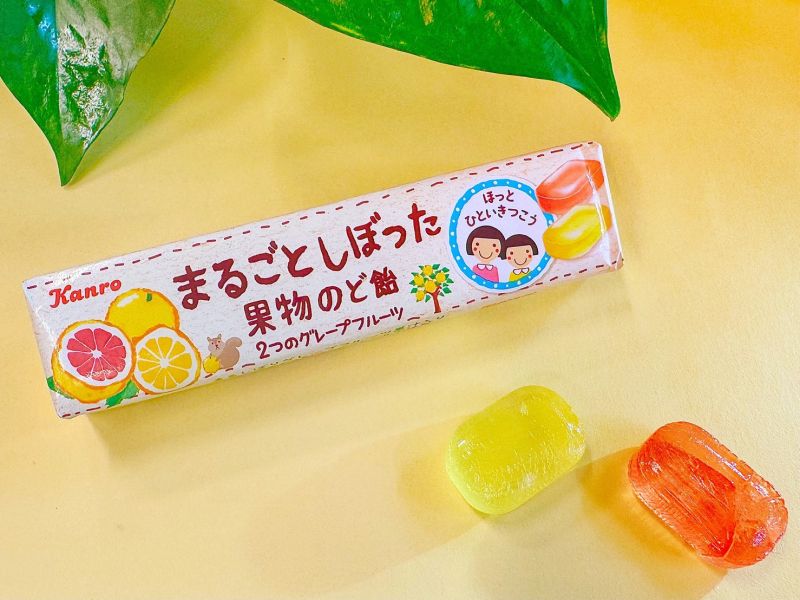 **預購** Kanro完整果實 兩種葡萄柚潤喉糖 
