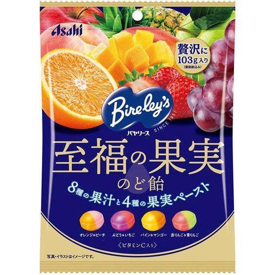 asahi 至福的果實四種水果雙拼潤喉糖 
