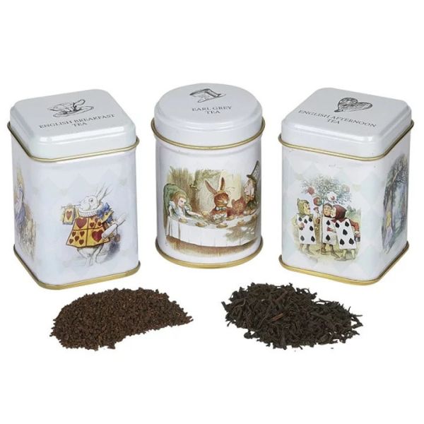 愛麗絲夢遊仙境 紅茶葉罐3入 