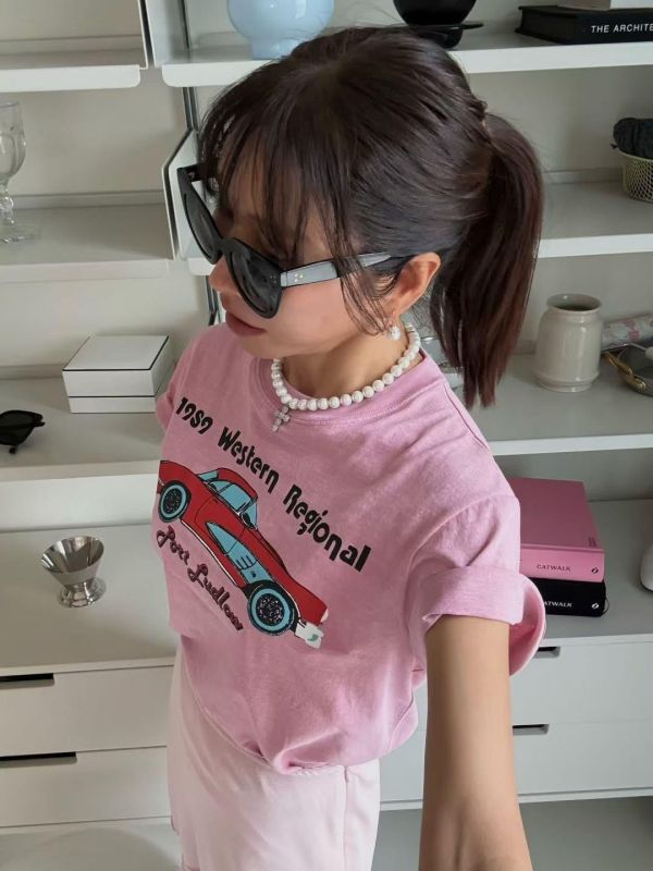 有型的日常感美式復古車tee(4色) 