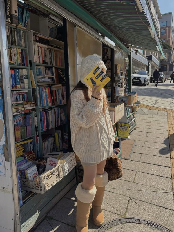 冬天只想穿這件-粗針配色毛衣(2色) 