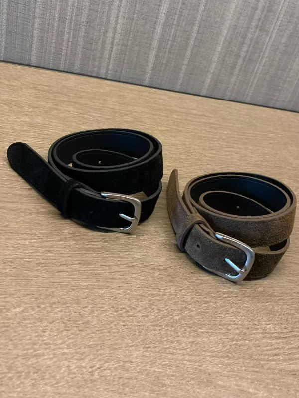 秋冬真皮麂皮皮帶(2色) 