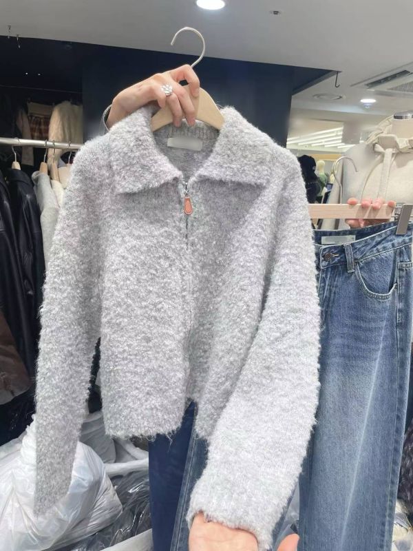 溫柔毛絨感立領上衣外套(3色) 