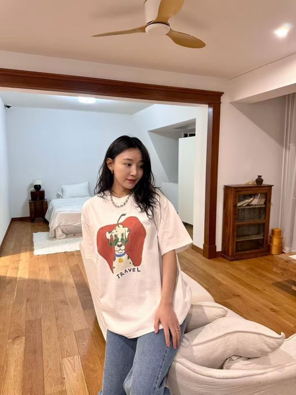 營造隨性感狗狗tee(2色) 