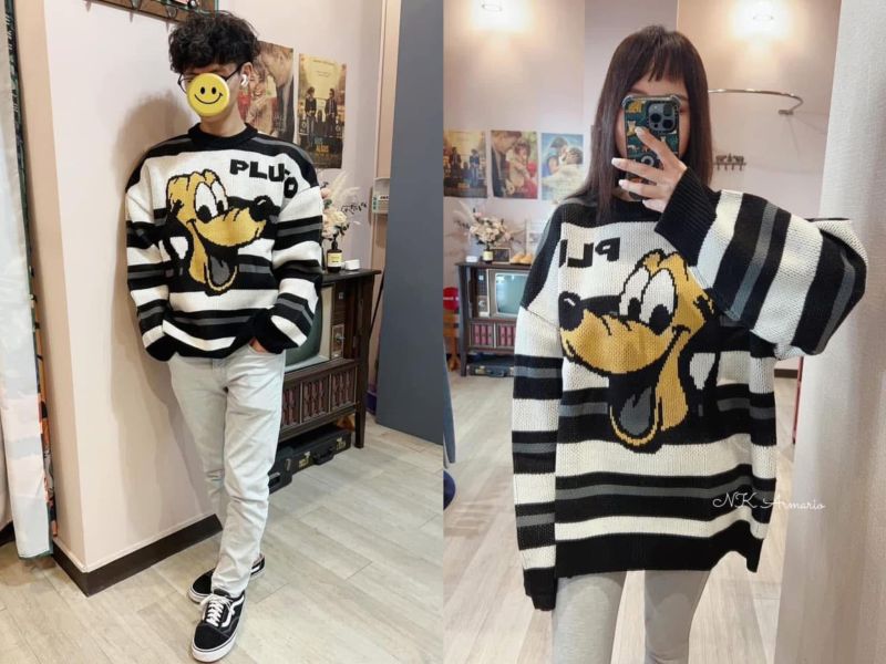 布魯托厚磅條紋針織(男女同款) 