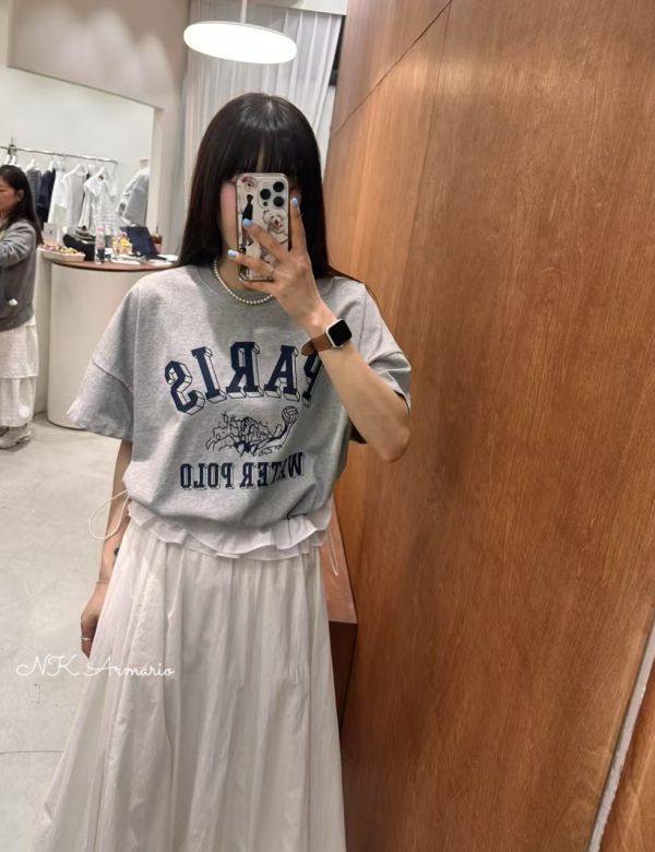 雲朵下擺字母tee(3色) 