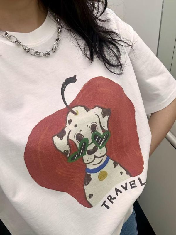 營造隨性感狗狗tee(2色) 