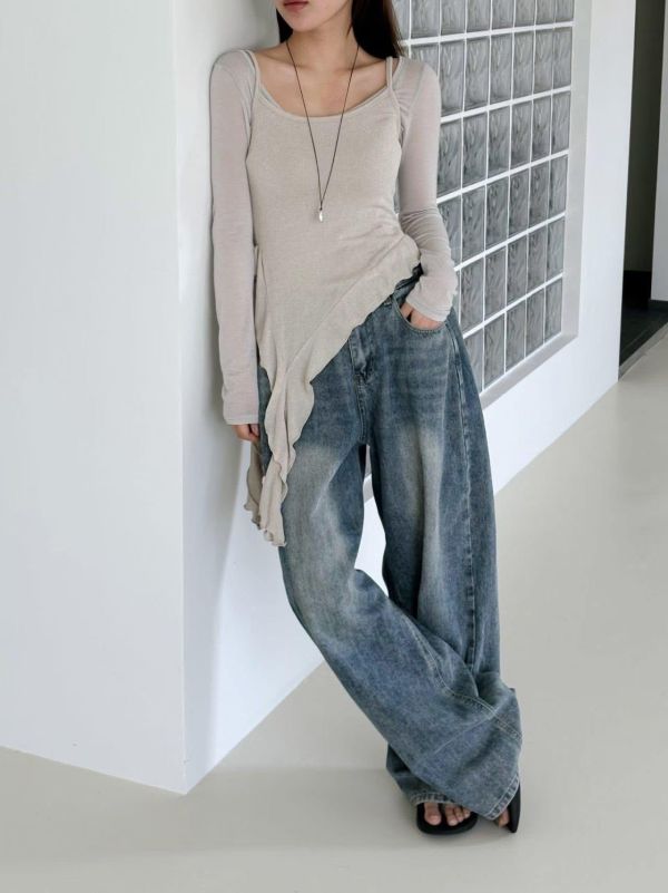 層次穿搭細帶背心(3色) 