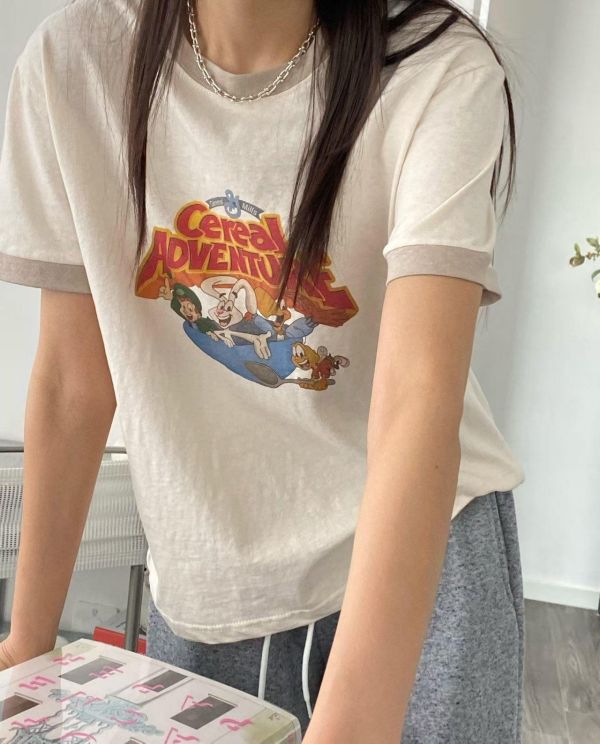 俏皮復古配色tee(4色) 