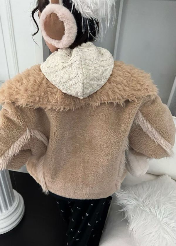 冬日柔霧感毛毛外套(2色) 