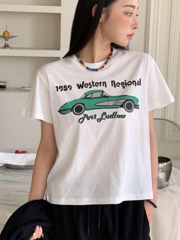 有型的日常感美式復古車tee(4色) 