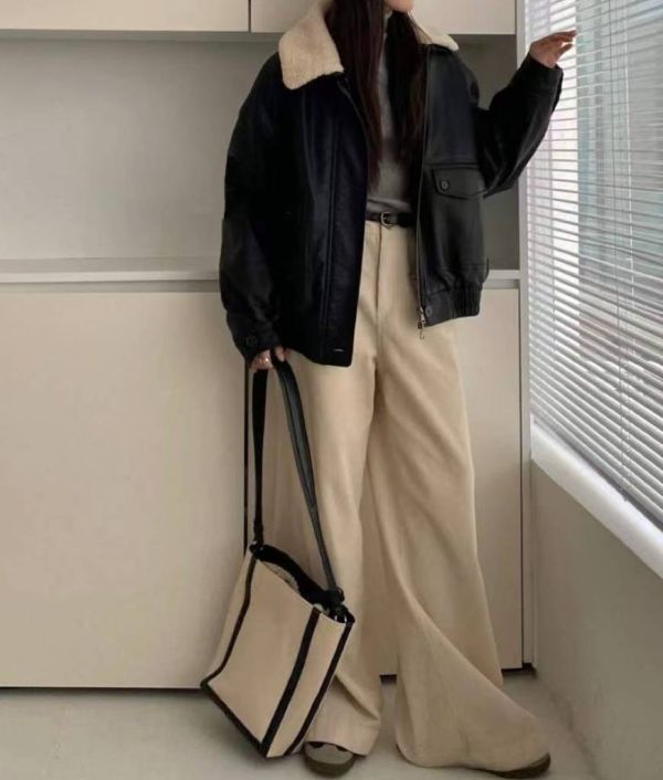 穿出冬日的俐落溫度-毛領皮外套 