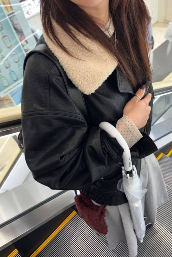 穿出冬日的俐落溫度-毛領皮外套 