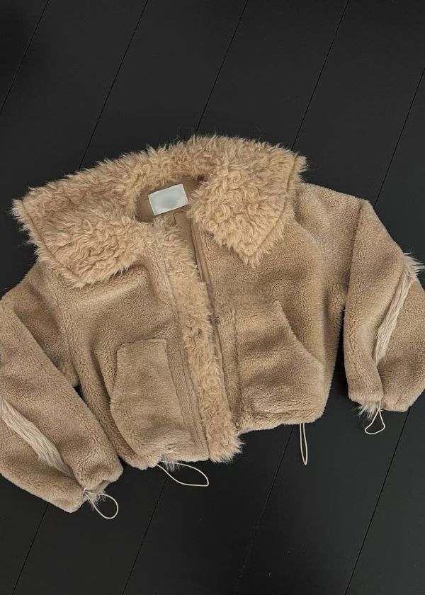 冬日柔霧感毛毛外套(2色) 